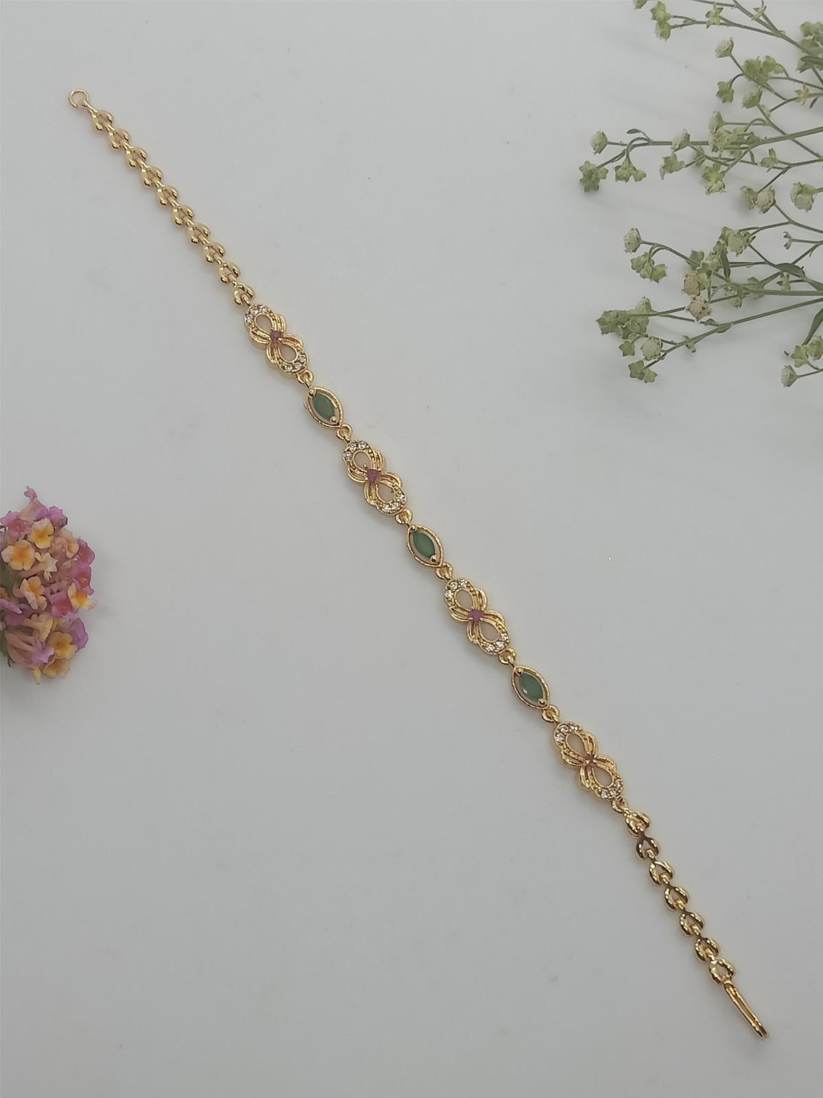 Floral Ovel Bracelet