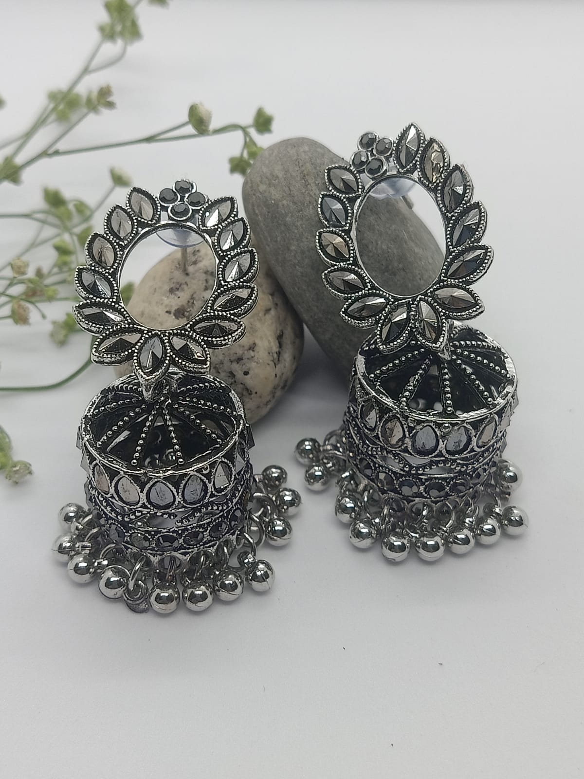 Kaveri Oxidised Jhumka