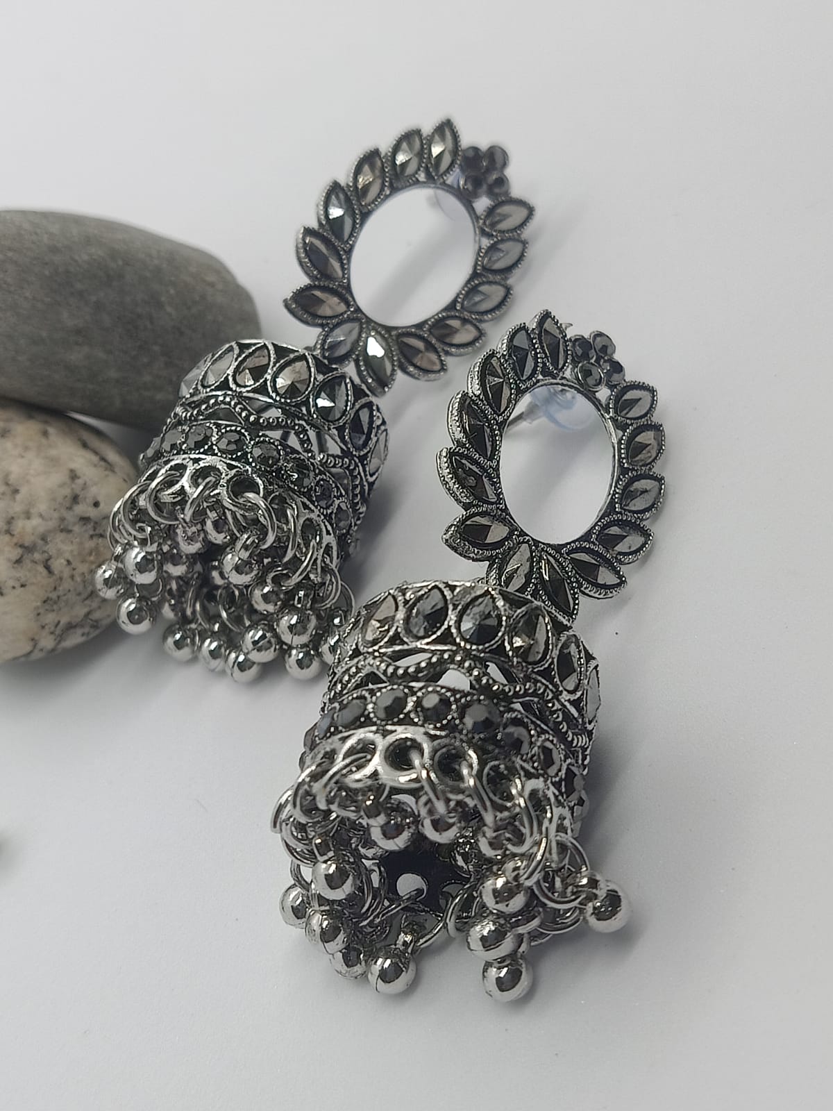 Kaveri Oxidised Jhumka