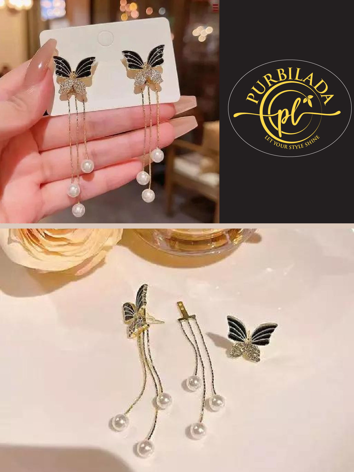 Butterfly Earrings | Purbilada