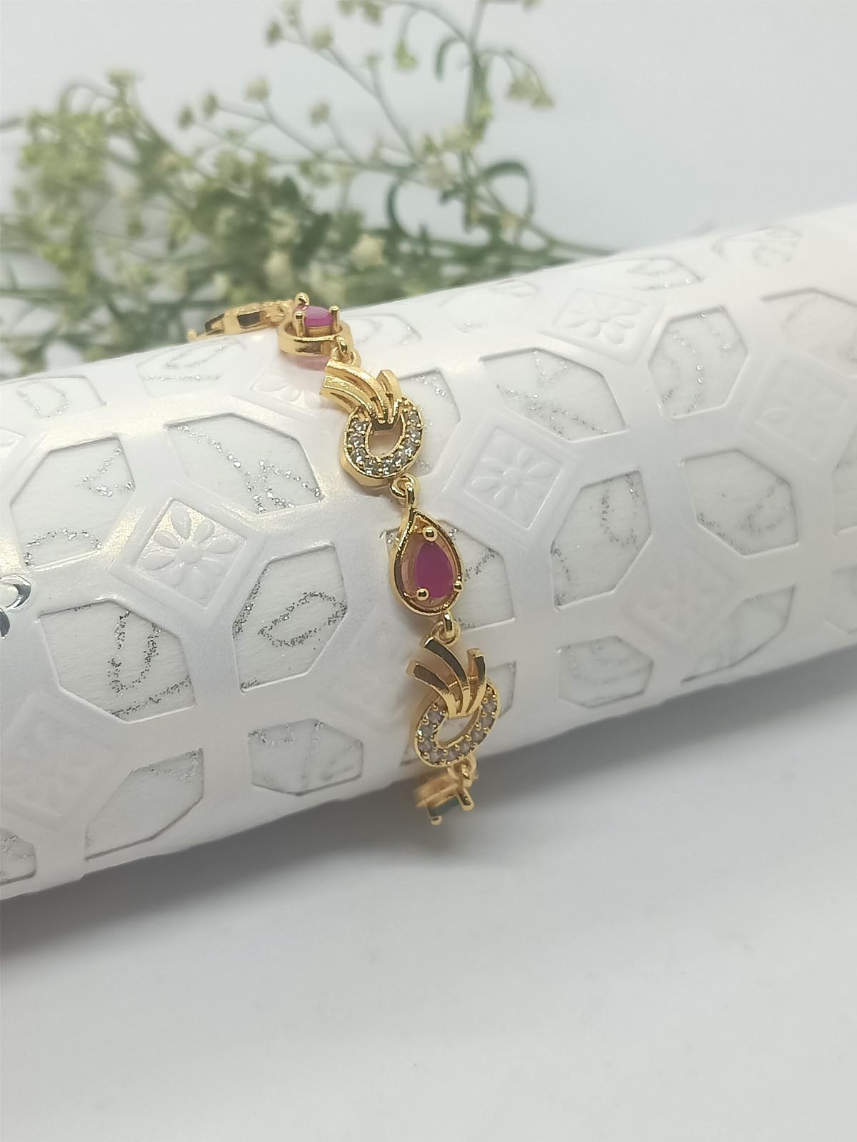 Ruby Ovel Bracelet