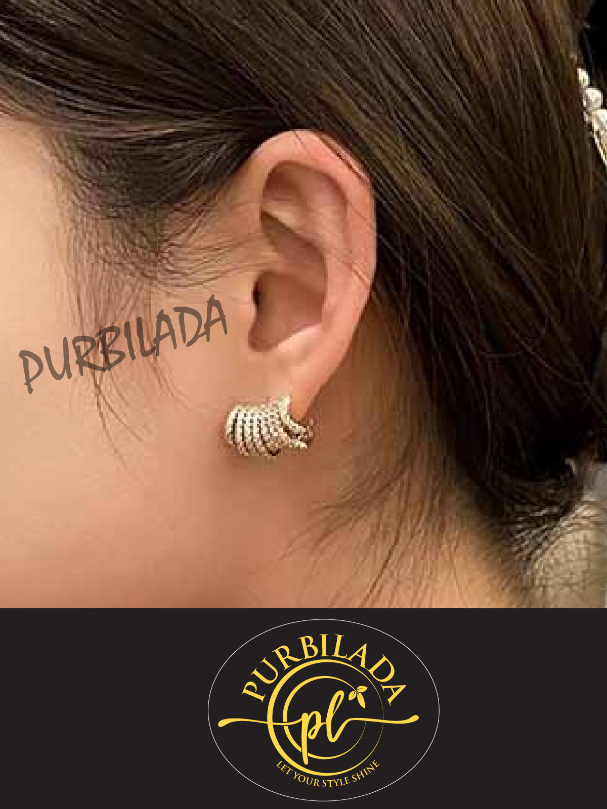 American Diamond Earrings | Purbilada