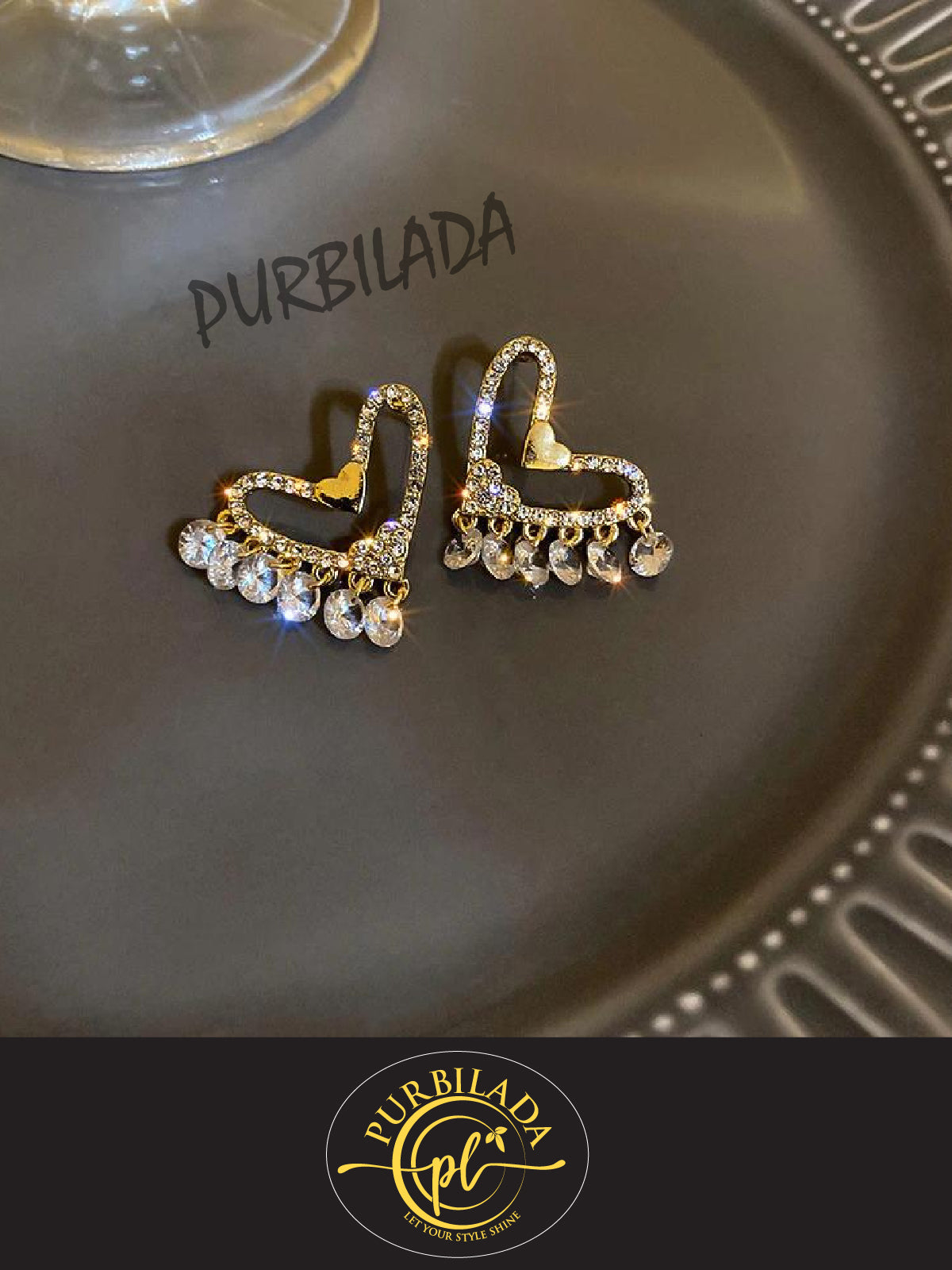 American Diamond Earrings | Purbilada